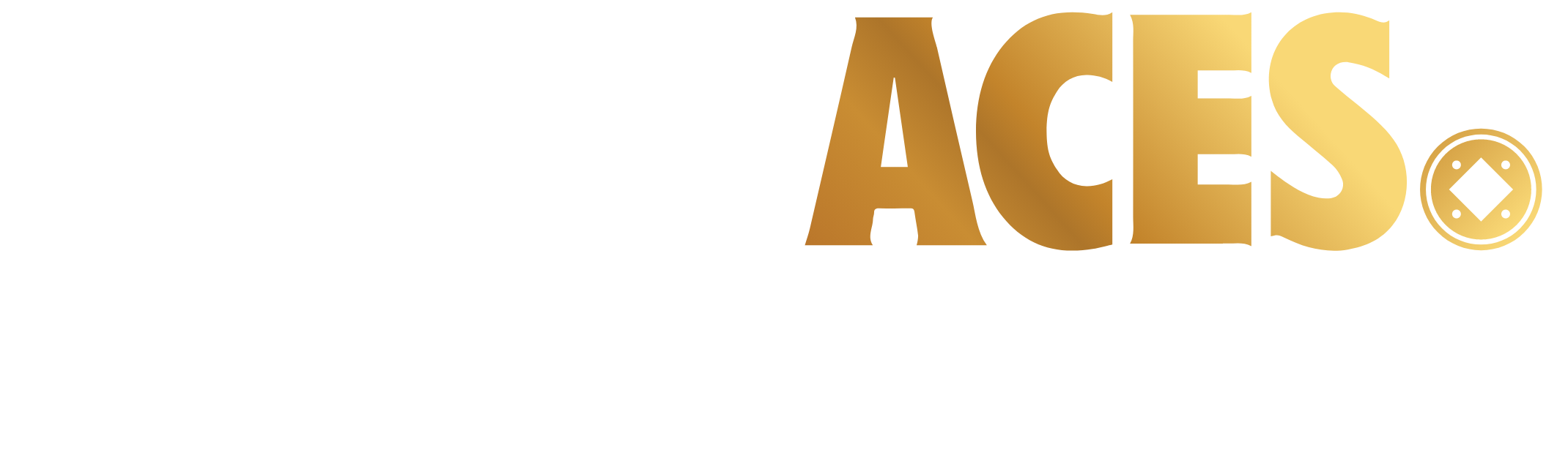 The Lucky Aces Club logo featuring a spade with the club's name in white letters on a black background.